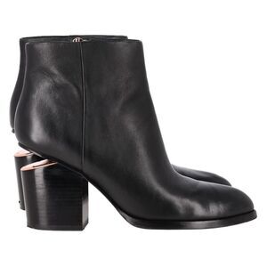 Alexander Wang Gabi Ankle Boots in Black Leather
